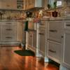 Wood Species - Paint Grade Maple and Quartered White Oak Island
Finish - Frosty White Paint/ Conversion Varnish Topcoat in Matte Sheen and Colonial Stain on Island
Counters - Marble